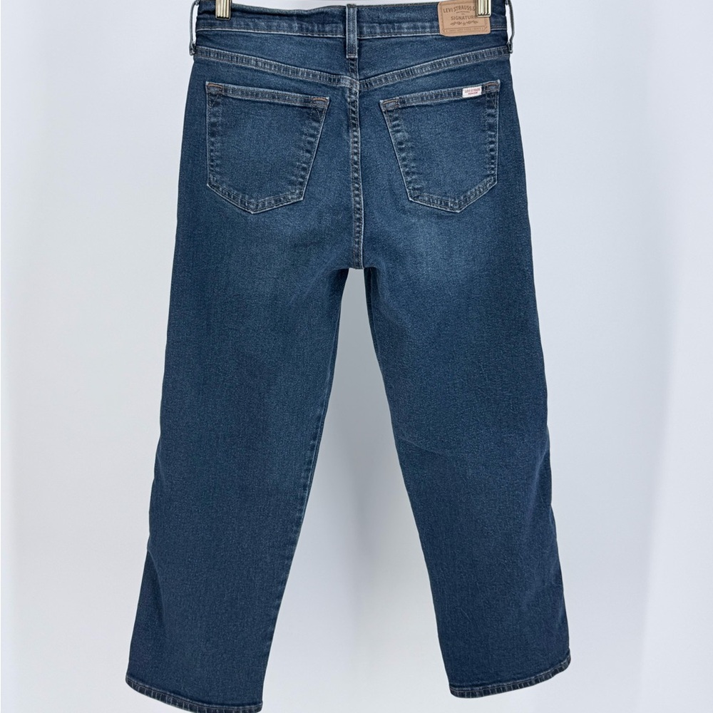 Vintage High Rise Straight Leg Jeans Levi Strauss Womens 6 Stretch Denim